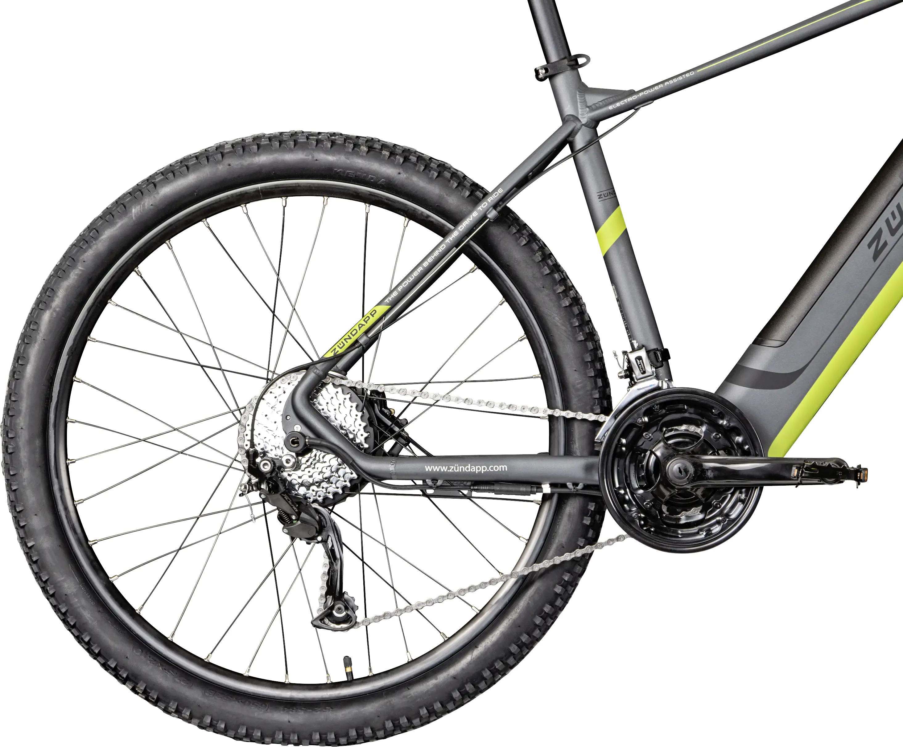 Zündapp E-Bike MTB Z808 27,5 Zoll 24-Gang 504 Wh schwarz grün