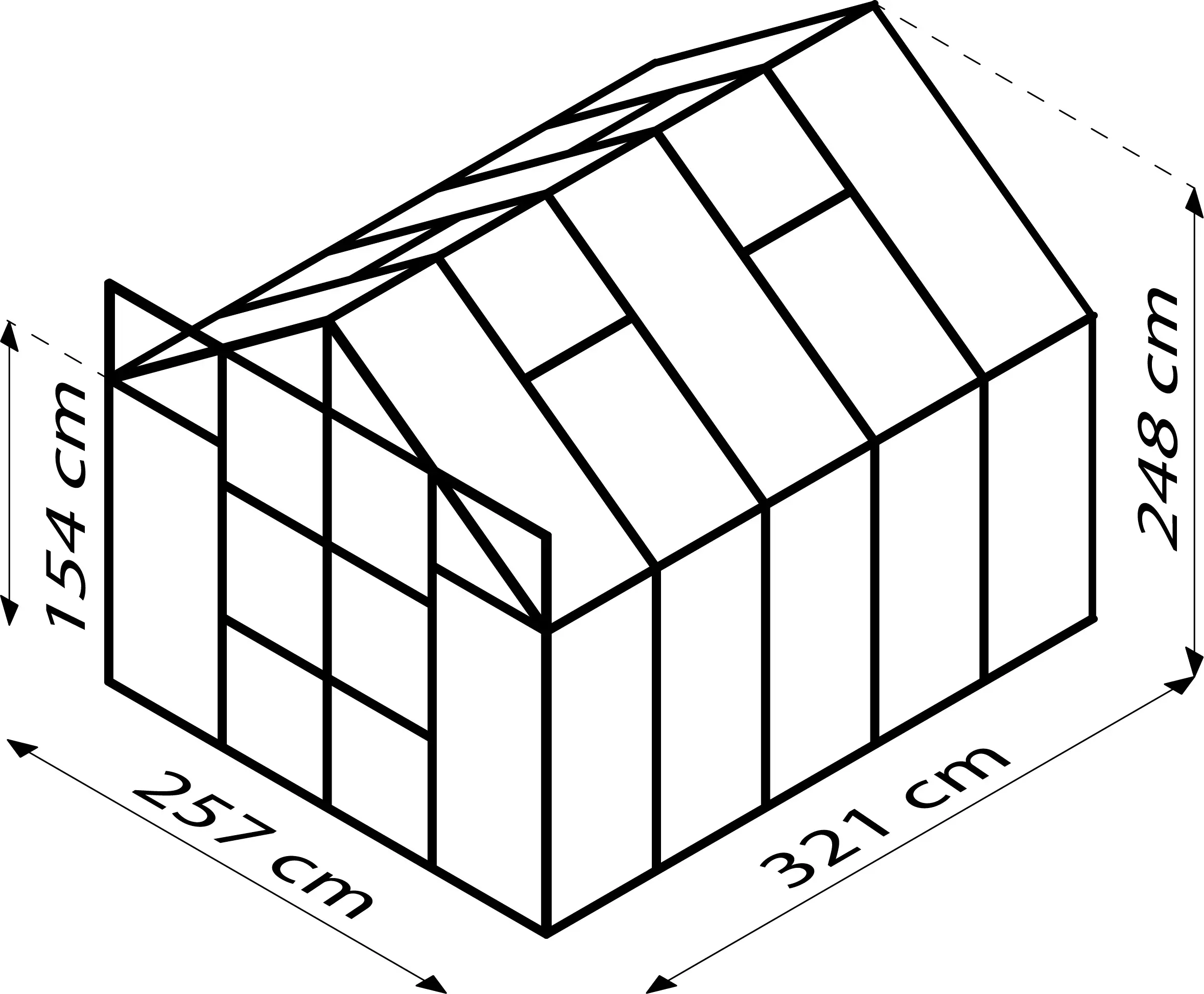 Vitavia Gewächshaus Uranus 8300 254 x 317 cm 3 mm Sicherheitsglas Vitavia Gewächshaus Uranus 8300 254 x 317 cm 3 mm Sicherheitsglas