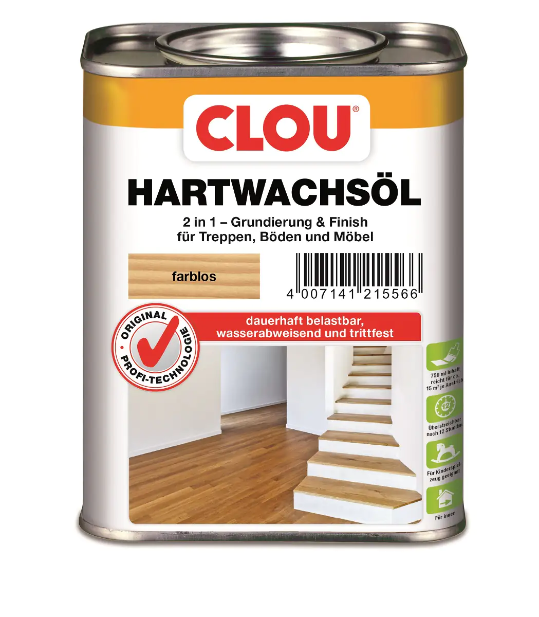 Clou Hartwachs Öl farblos 750 ml Clou Hartwachs Öl farblos 750 ml