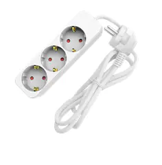 Sunlit Tischsteckdose 3-fach 3 Meter Winkelstecker weiß Sunlit Tischsteckdose 3-fach 3 Meter Winkelstecker weiß