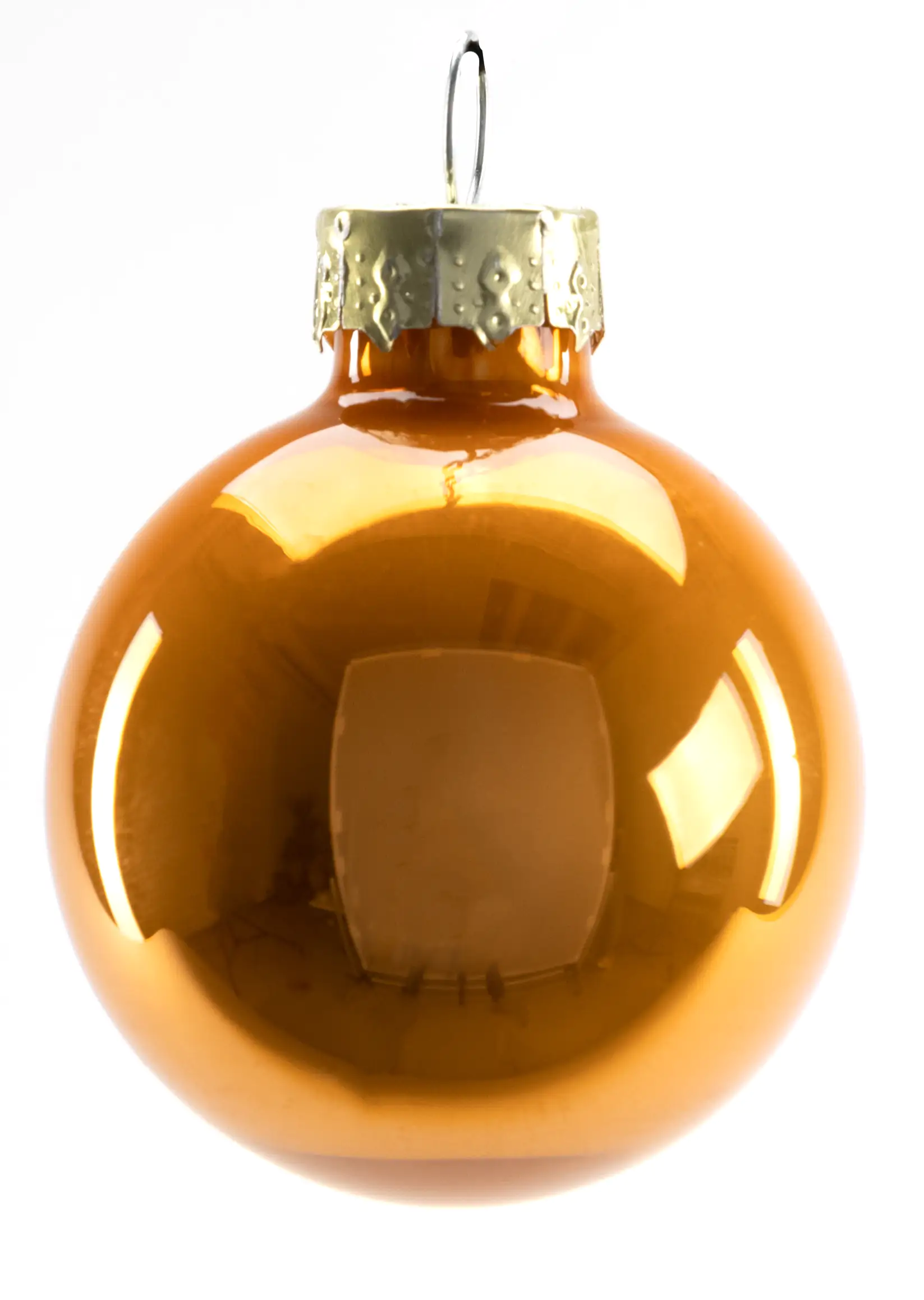 TrendLine Mini-Christbaumkugeln aus Glas Ø 3,5 cm bernstein 16 Stück