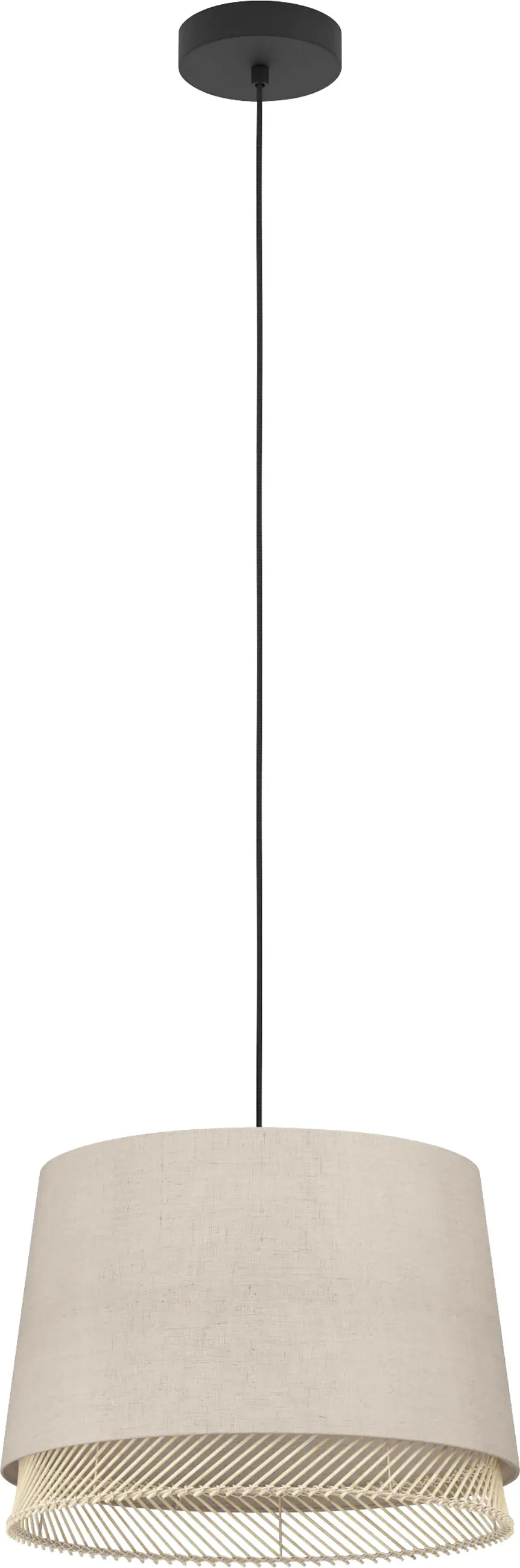 Eglo Hängeleuchte Tabley natur 38 x 110 cm E27