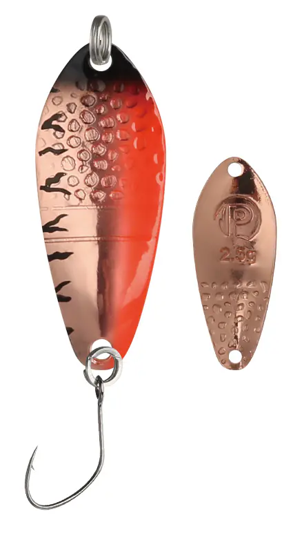 Paladin Angelköder Spoon Midgard 2,5 g UV rot/kupfer/schwarz/kupfer/tiger