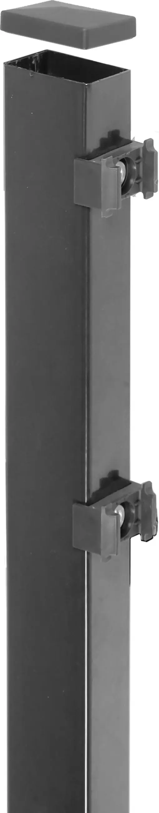 Floraworld Pfostenverlängerung 35 x 6 x 4 cm anthrazit