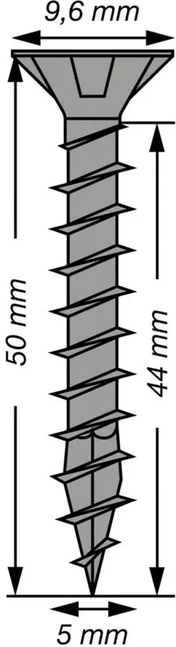 Spax Universalschrauben 5 x 50 mm T20 Vollgewinde - 25 Stk. 