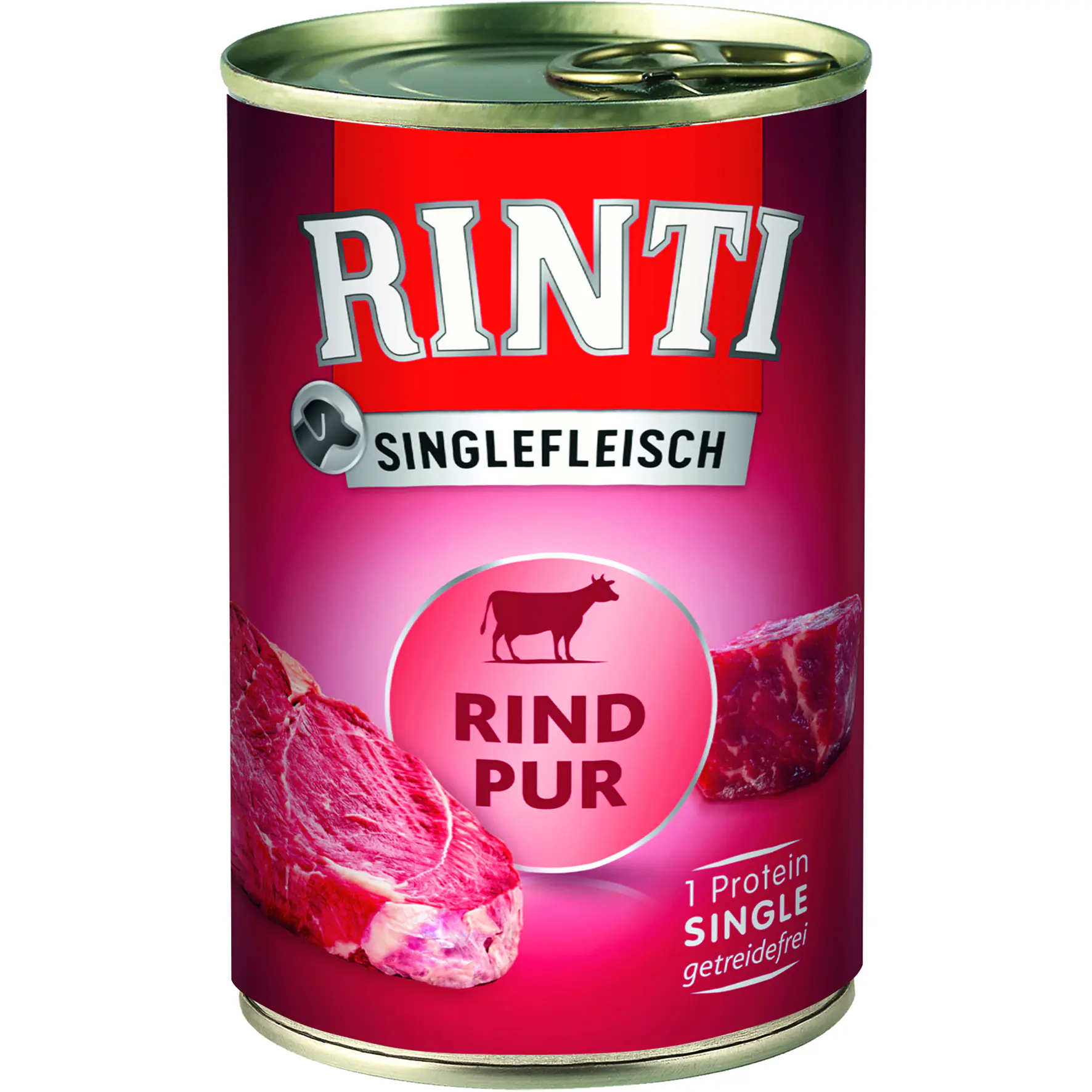 Rinti Singlefleisch Hundenassfutter Adult getreidefrei 400 g Rind