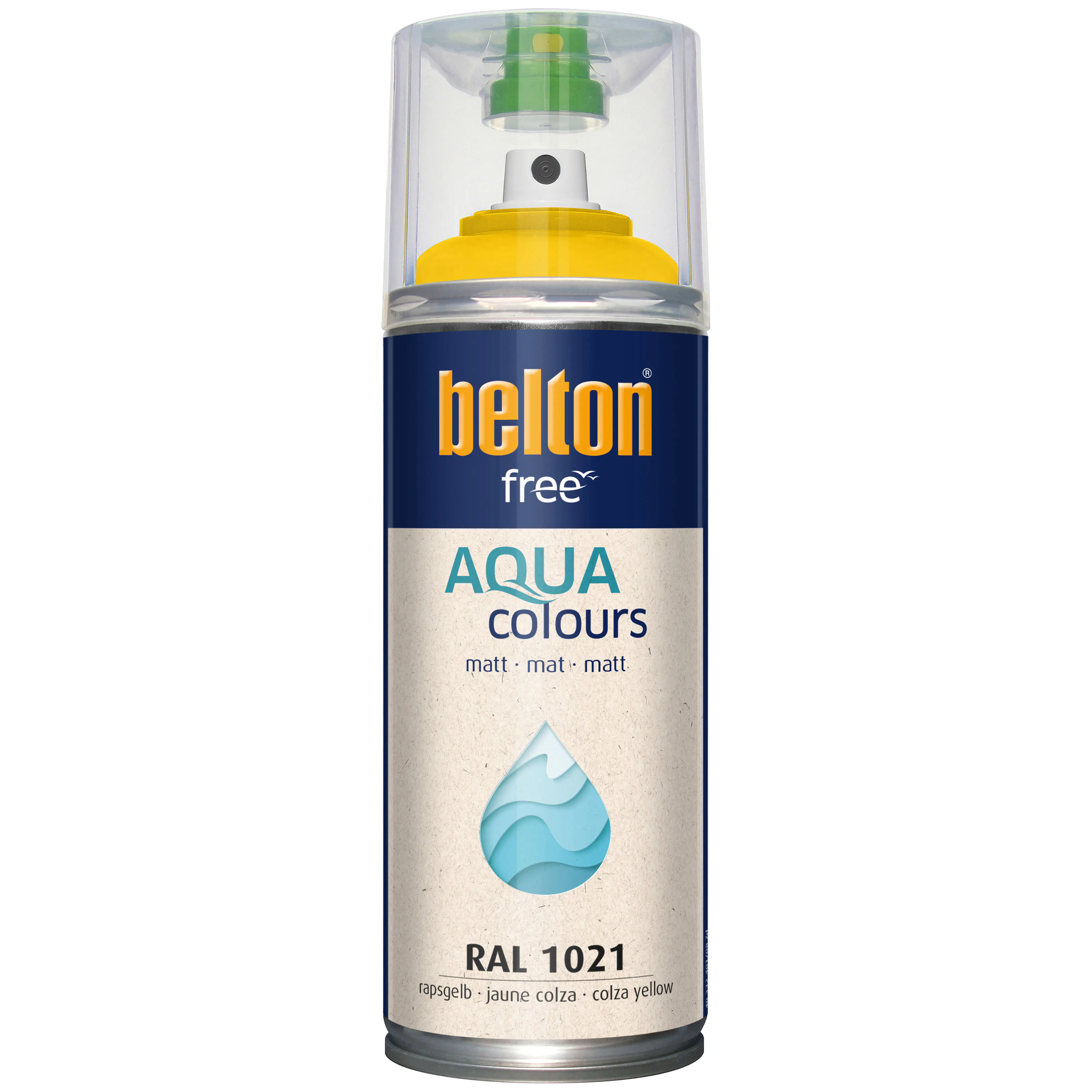 belton free Lackspray AQUAcolours 400 ml rapsgelb matt