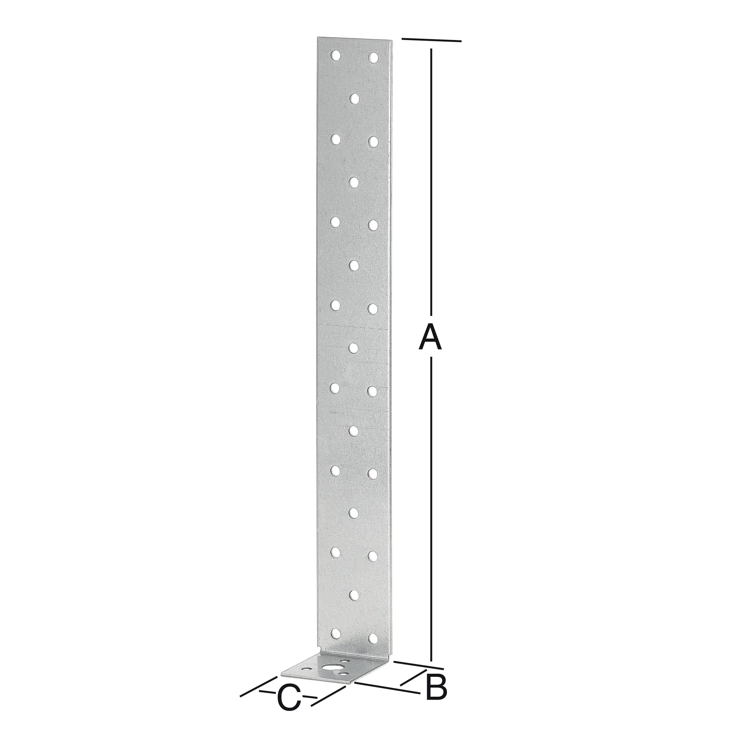 Vormann Beton-Flachstahlanker sendzimir verzinkt 300 x 40 x 40 mm