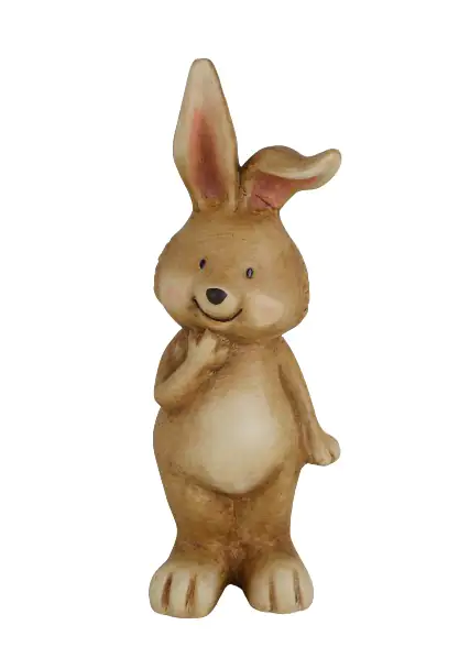 TrendLine Deko Hase Terracotta 31 x 13 cm braun