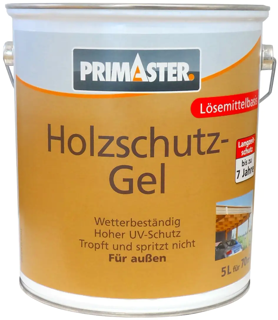 4000590164232 Primaster Holzschutzgel 5 L farblos seidenmatt