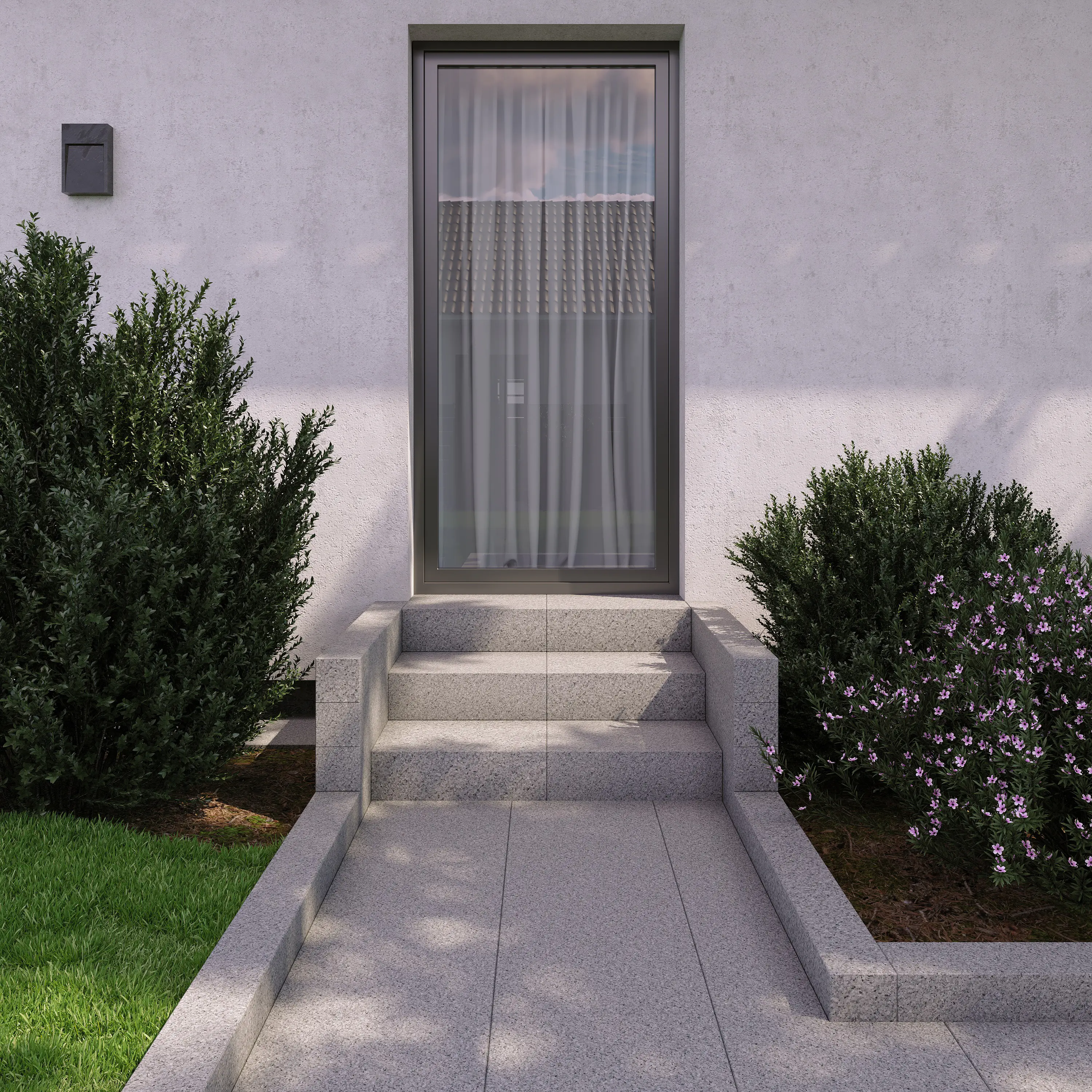 Palisade Granit 10 x 10 x 25 cm grau