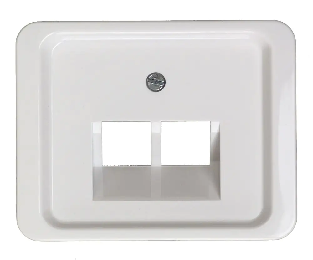 Busch-Jaeger UAE-Abdeckung 2-fach Alpha Nea, studioweiß, 1803-02-24G Busch-Jaeger UAE-Abdeckung 2-fach Alpha Nea, studioweiß, 1803-02-24G