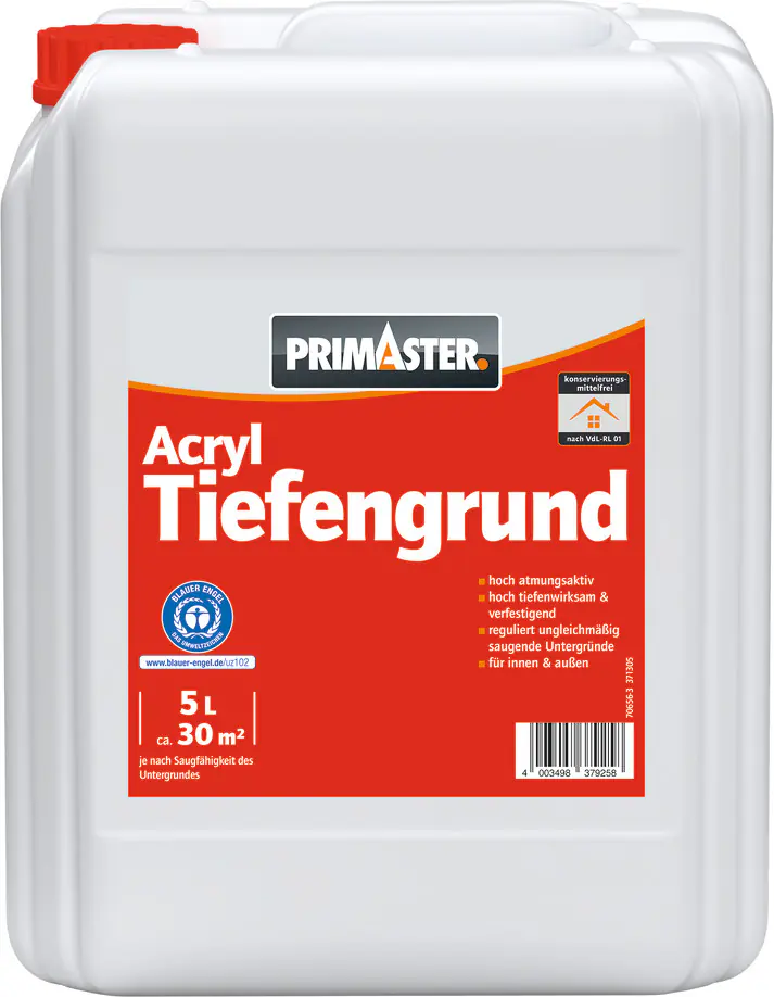Primaster Acryl Tiefengrund 5 L farblos