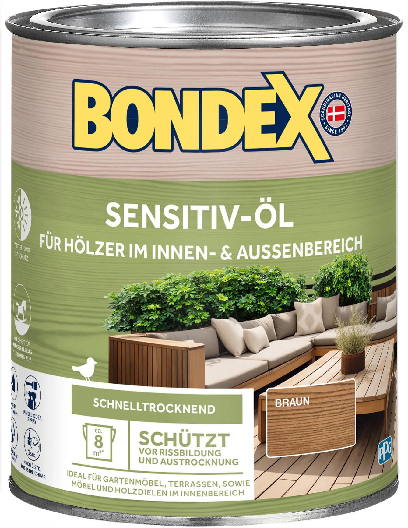 Bondex Wetterschutzöl 750 ml braun