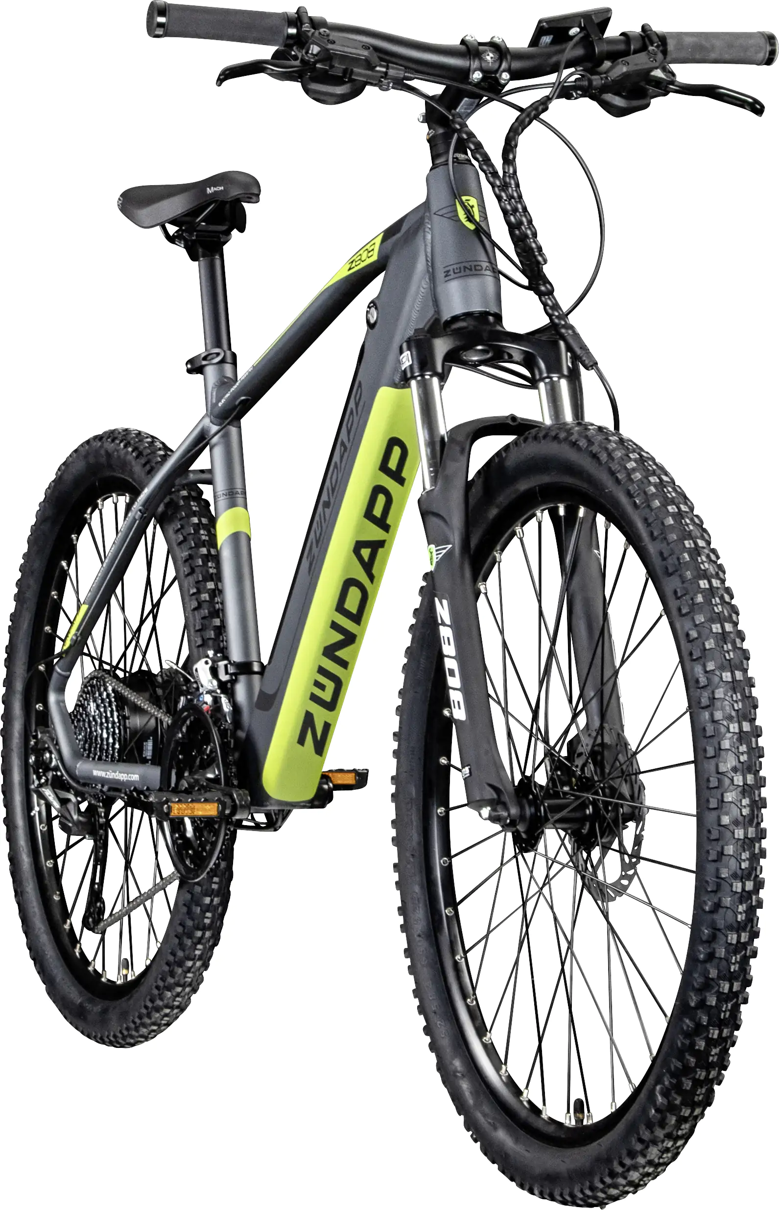 Zündapp E-Bike MTB Z808 27,5 Zoll 24-Gang 504 Wh schwarz grün
