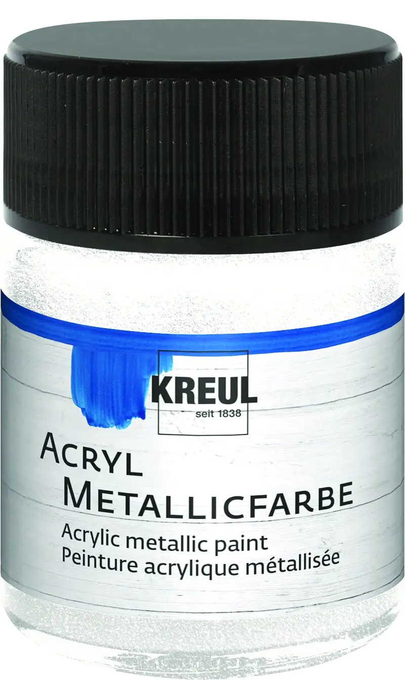 Kreul Acryl Metallicfarbe perlmutt-weiß 50 ml