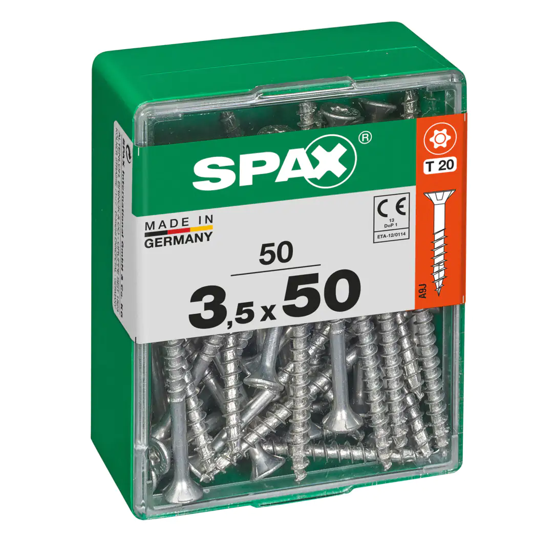 Spax Universalschrauben 3.5 x 50 mm TX 20 - 50 Stk. Spax Universalschrauben 3.5 x 50 mm TX 20 - 50 Stk.