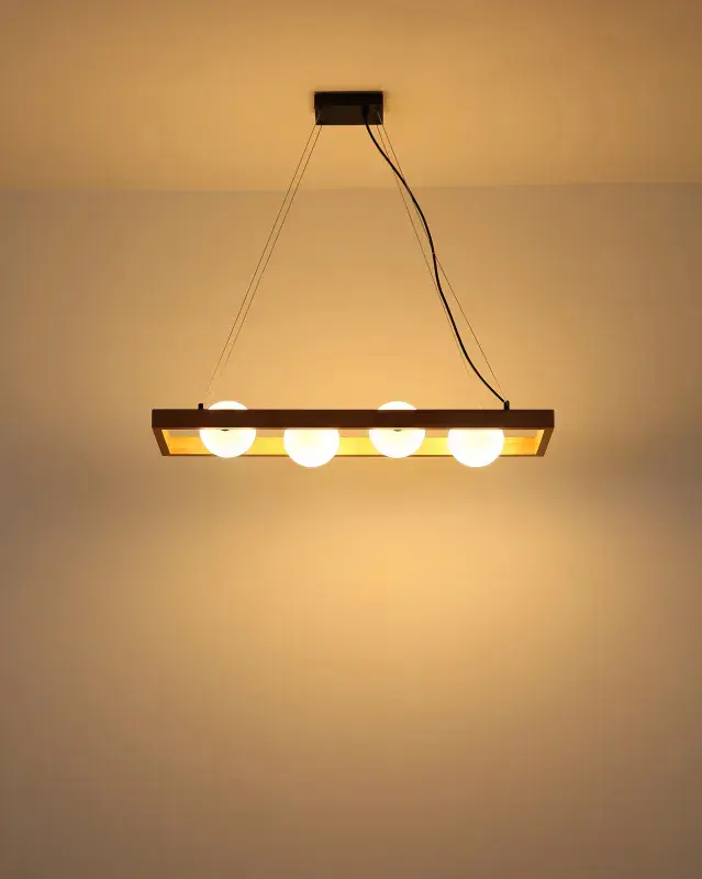 Globo Hängeleuchte Nanda 150 x 84 cm schwarz matt