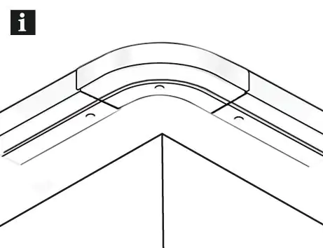 Gardinia Verlängerung für Vorhangschiene GE 1-läufig, weiß