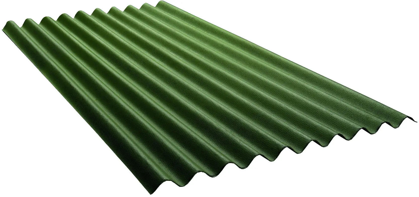 Onduline Bitumenwellplatte Ondalux 200 x 95 cm 2,6 mm grün