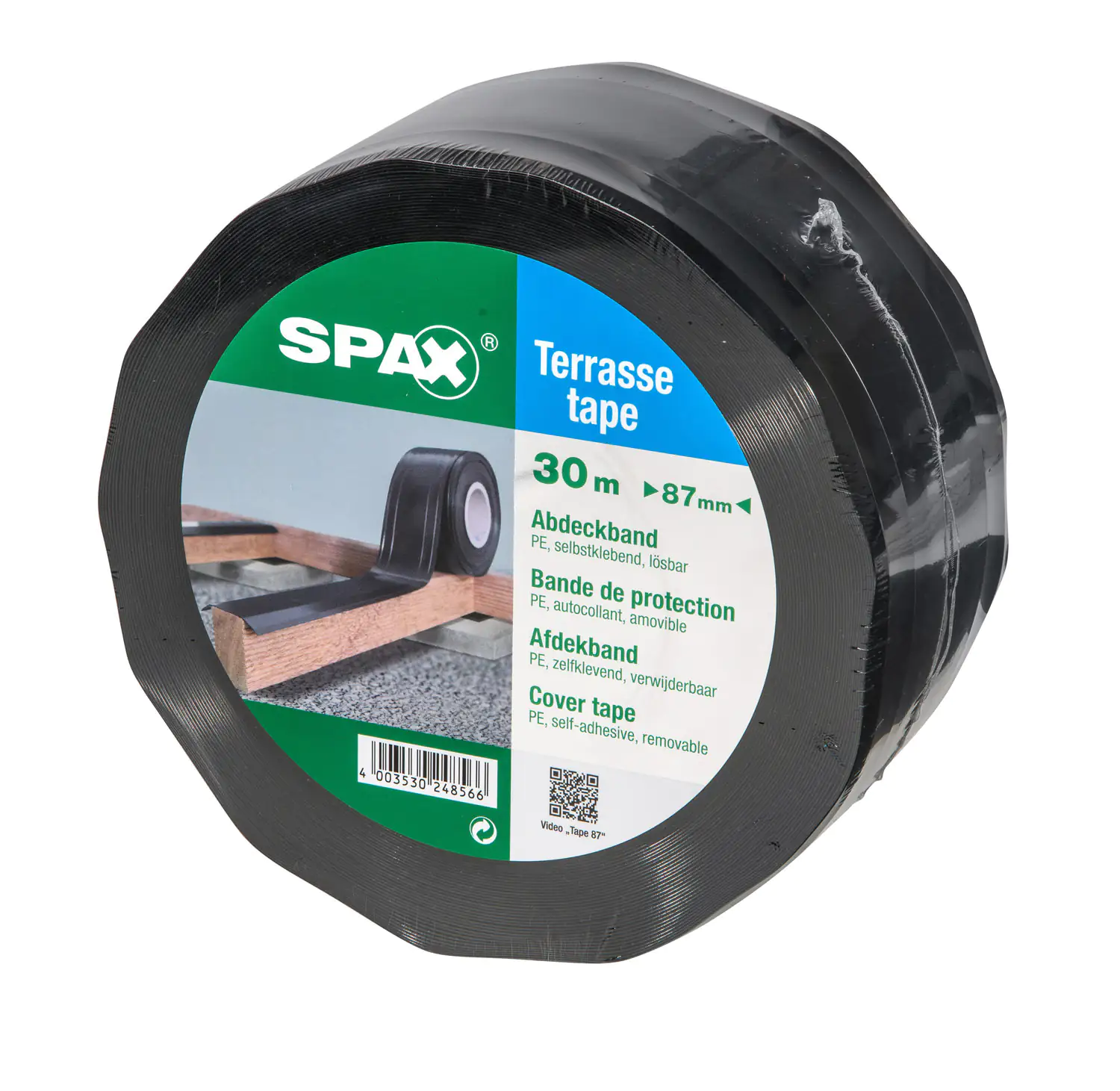 4003530248566 Spax Abdeckband 30 m x 87 mm