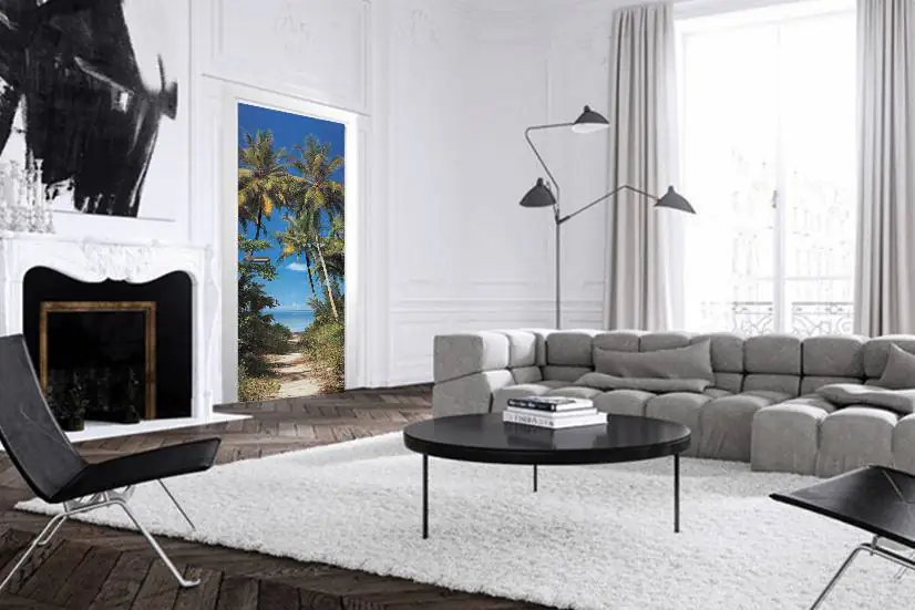 papermoon Vlies-Fototapete Wand & Türdekor Digitaldruck 90 x 200 cm Beach Path