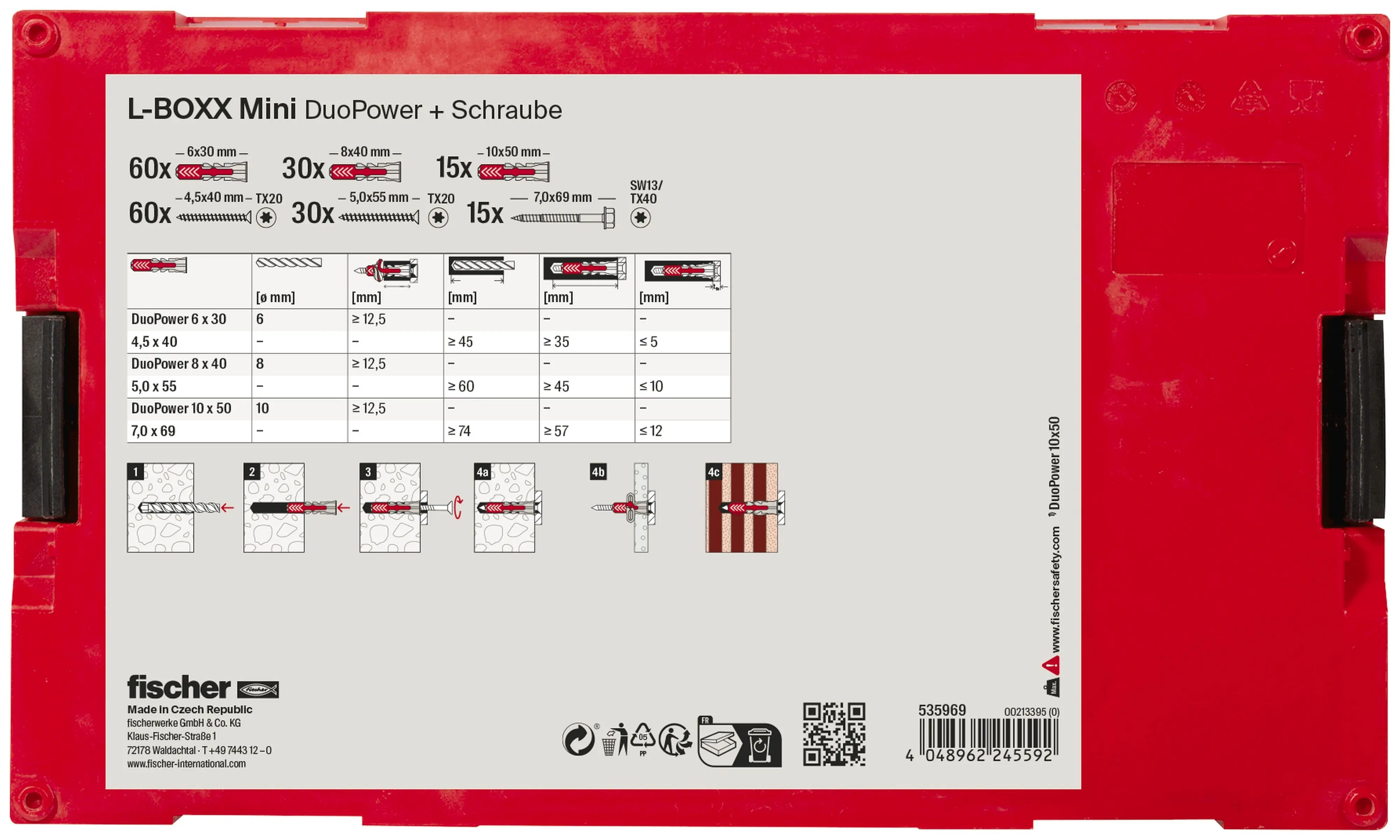 Fischer FixTrainer DuoPower  - 210 Stück
