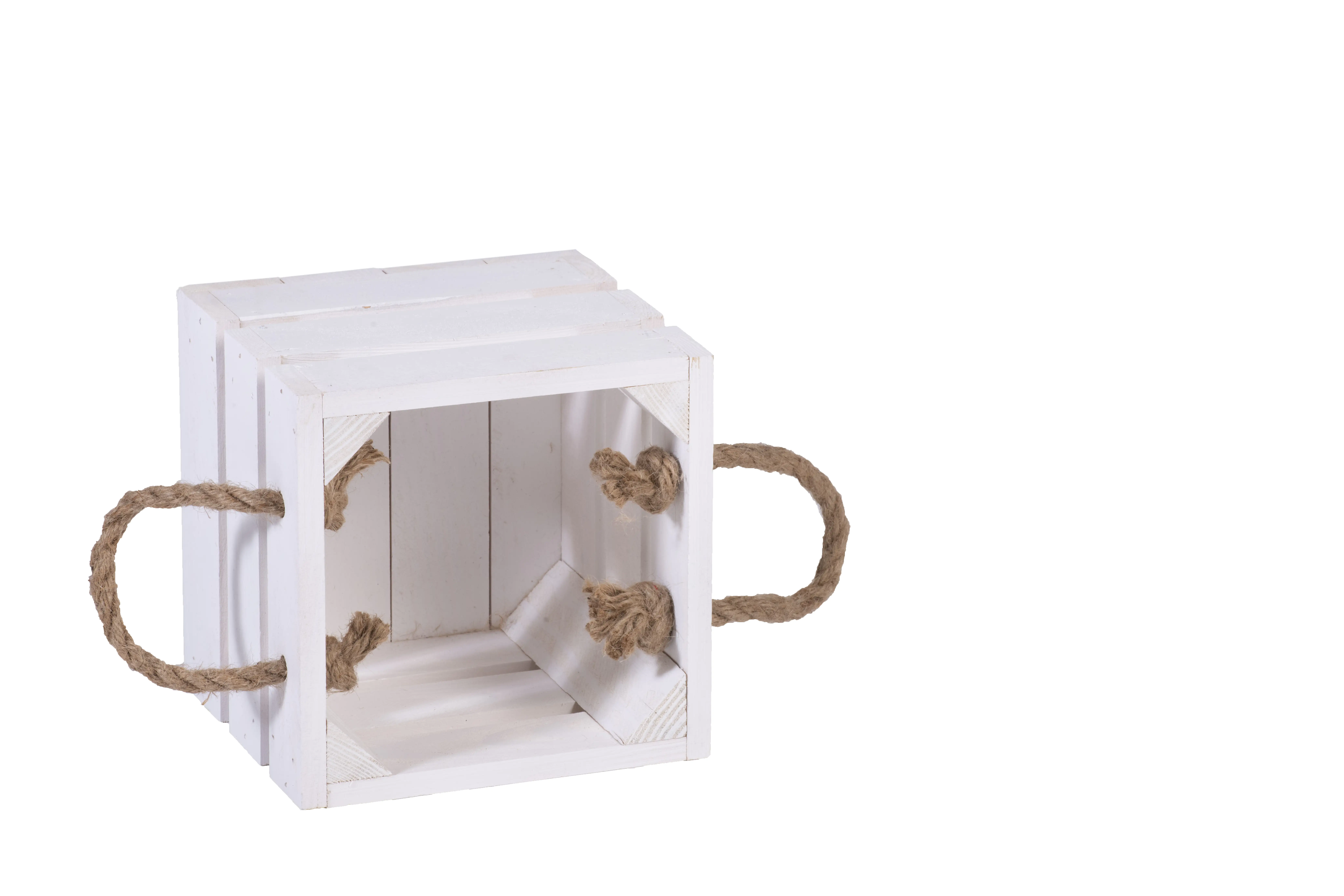 iWerk Holzbox mit Kordel Tragegriff S 18 x 18 x 17 cm