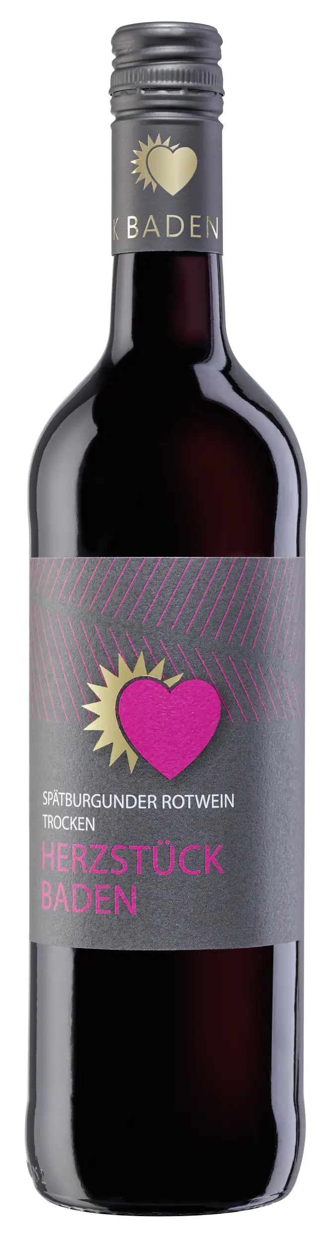 Herzstück Baden Rotwein Spätburgunder QW trocken 0,75 l