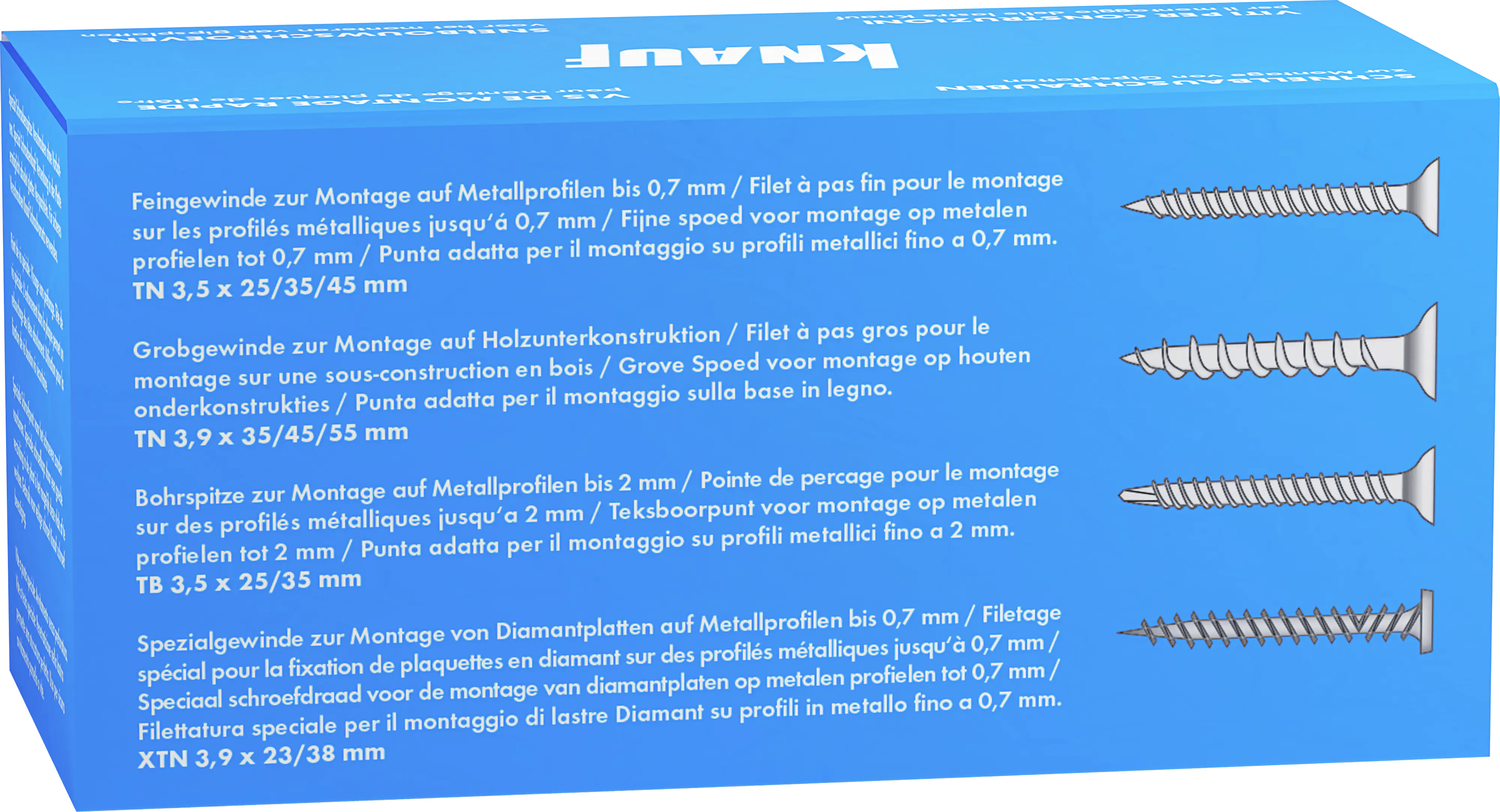 Knauf Schnellbauschrauben 3,5 x 35 mm, PH 1, 250 Stück