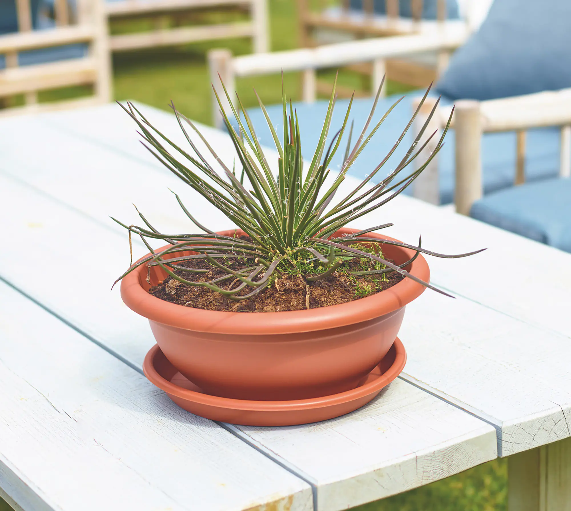 Artevasi Blumentopfuntersetzer Redondo Kunststoff rund terrakotta matt Ø 45 cm