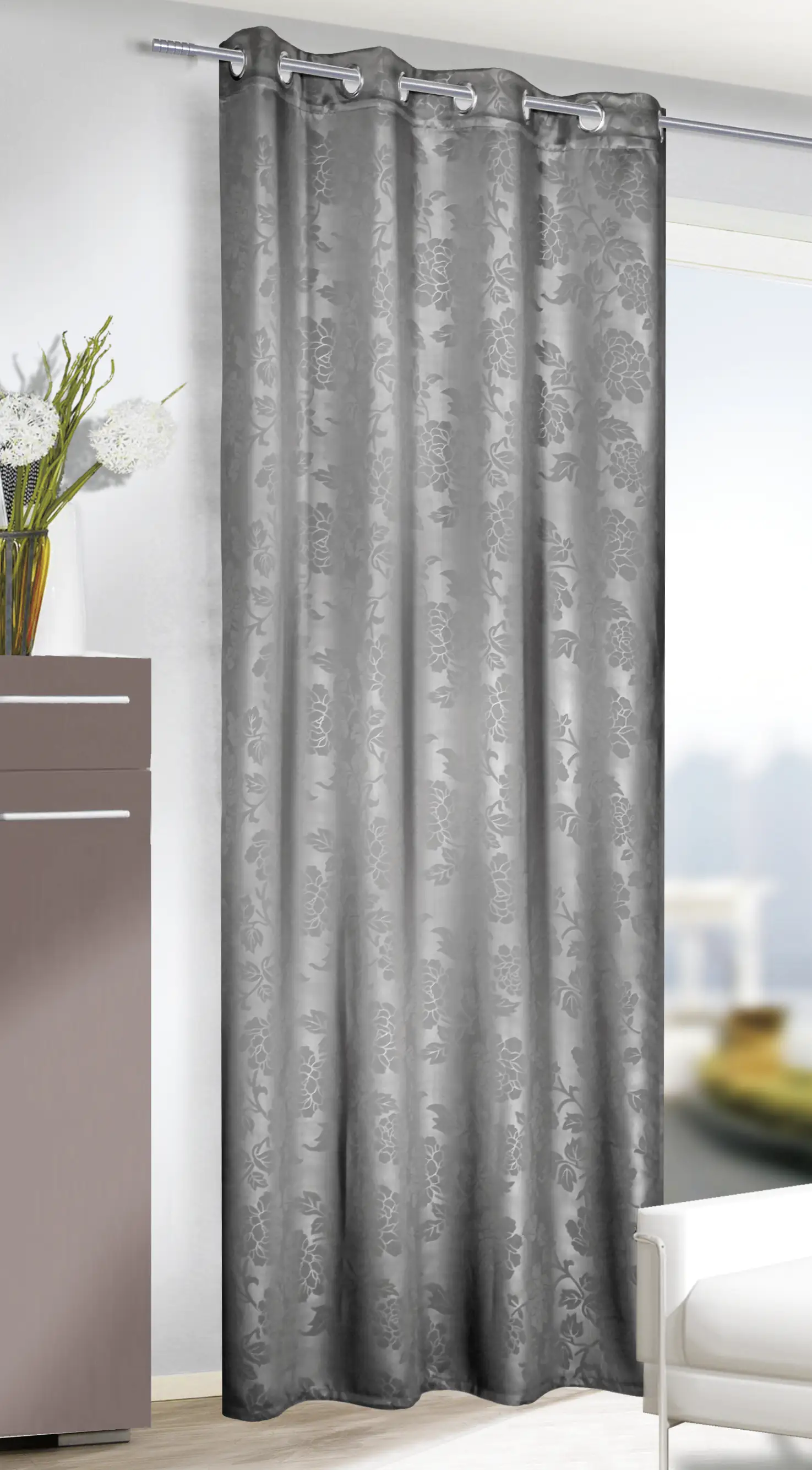 Neusser Collection Ösenschal Marita silber, 245 x 135 cm