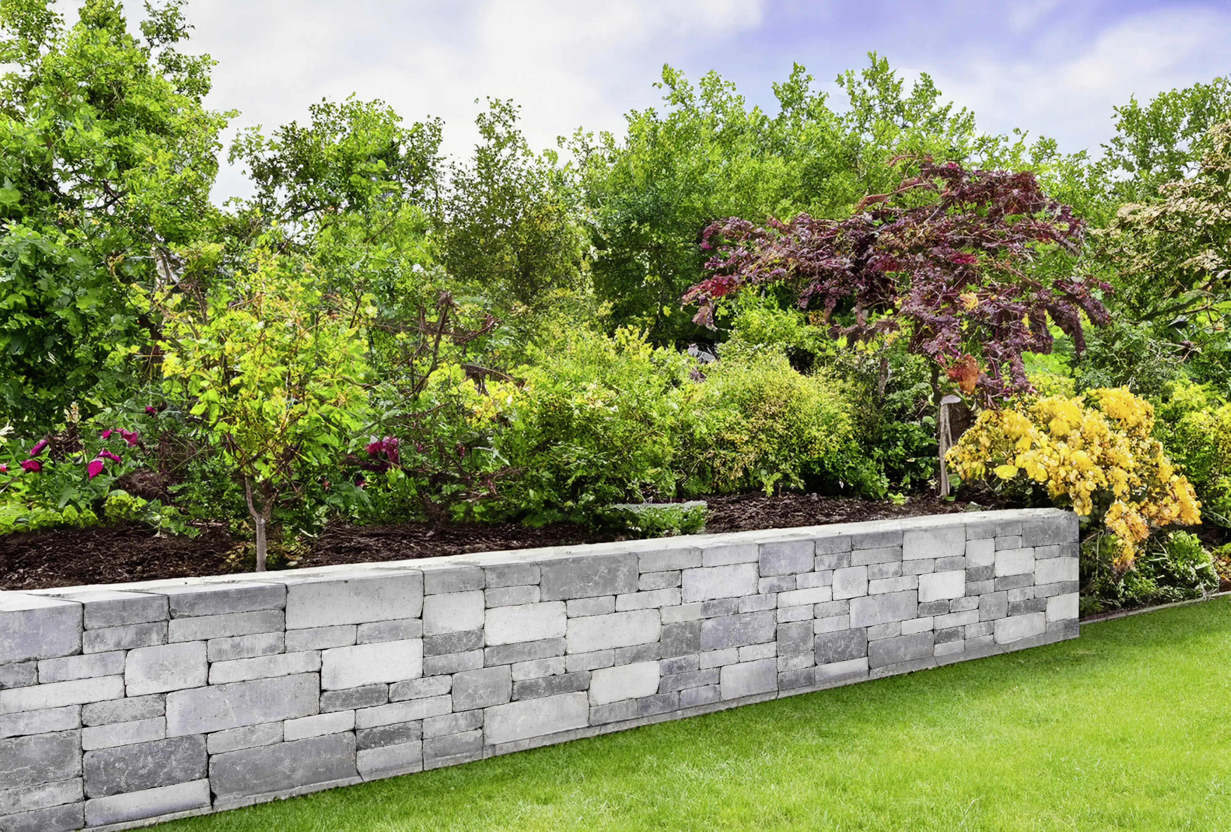 EHL Mauerstein Verona Antik 30 x 20 x 14 cm grau-anthrazit-nuanciert