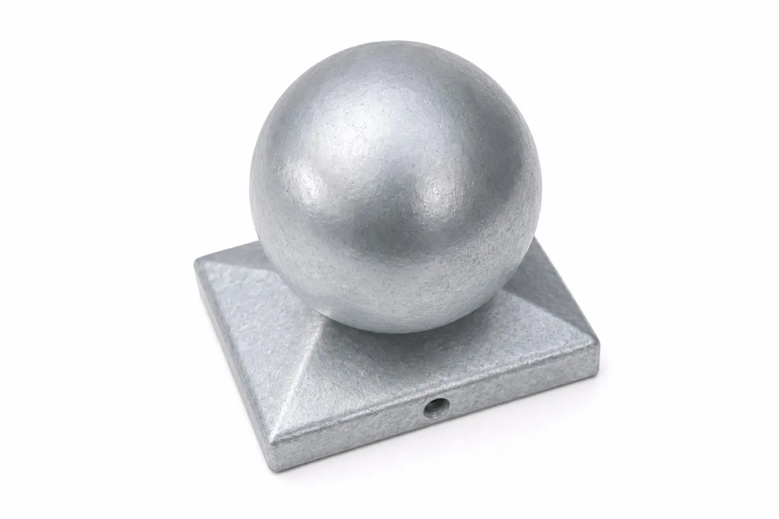 Floraworld Pfostenkugel Aluminium 6 x 4 cm feuerverzinkt