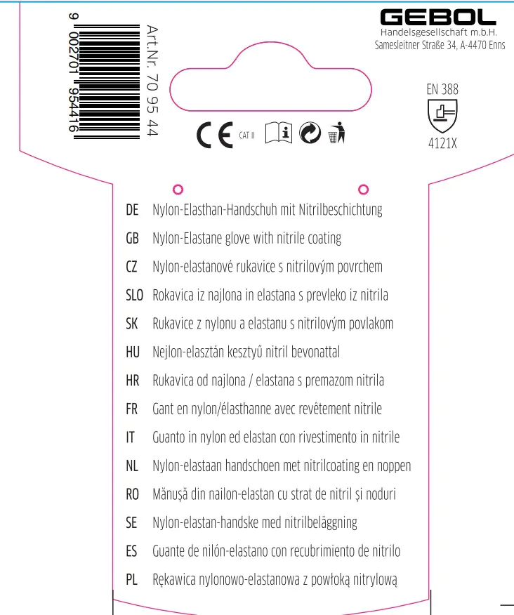 Gebol Handschuh Master Flex  