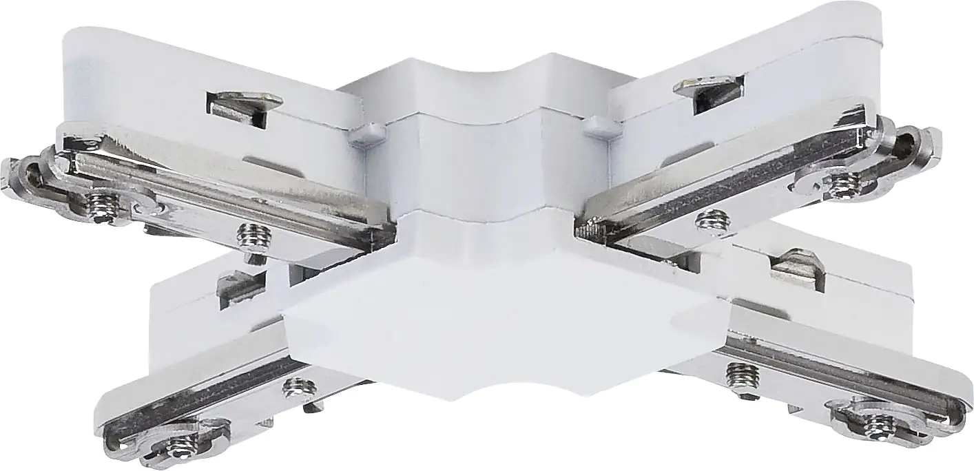 4000870976876_1359371 Paulmann URail X-Verbinder weiß 10,4 x 10,4 cm max. 1.000 W