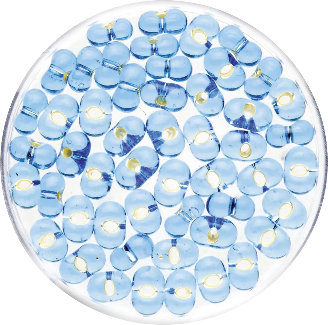 Glorex Farfalle Silbereinzug 6,5 mm 17 g, hellblau