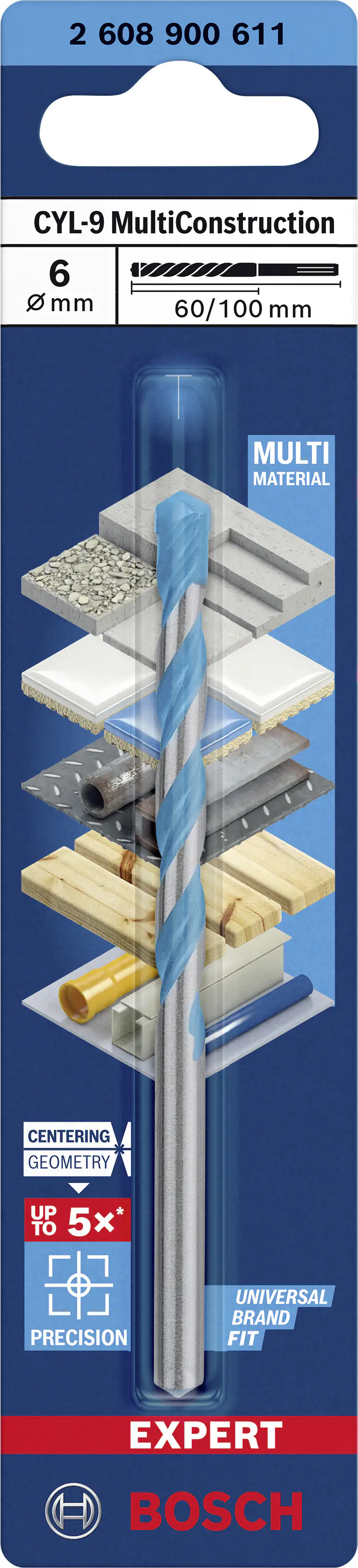 Bosch Expert CYL-9 Rundschaftbohrer Ø 6 mm