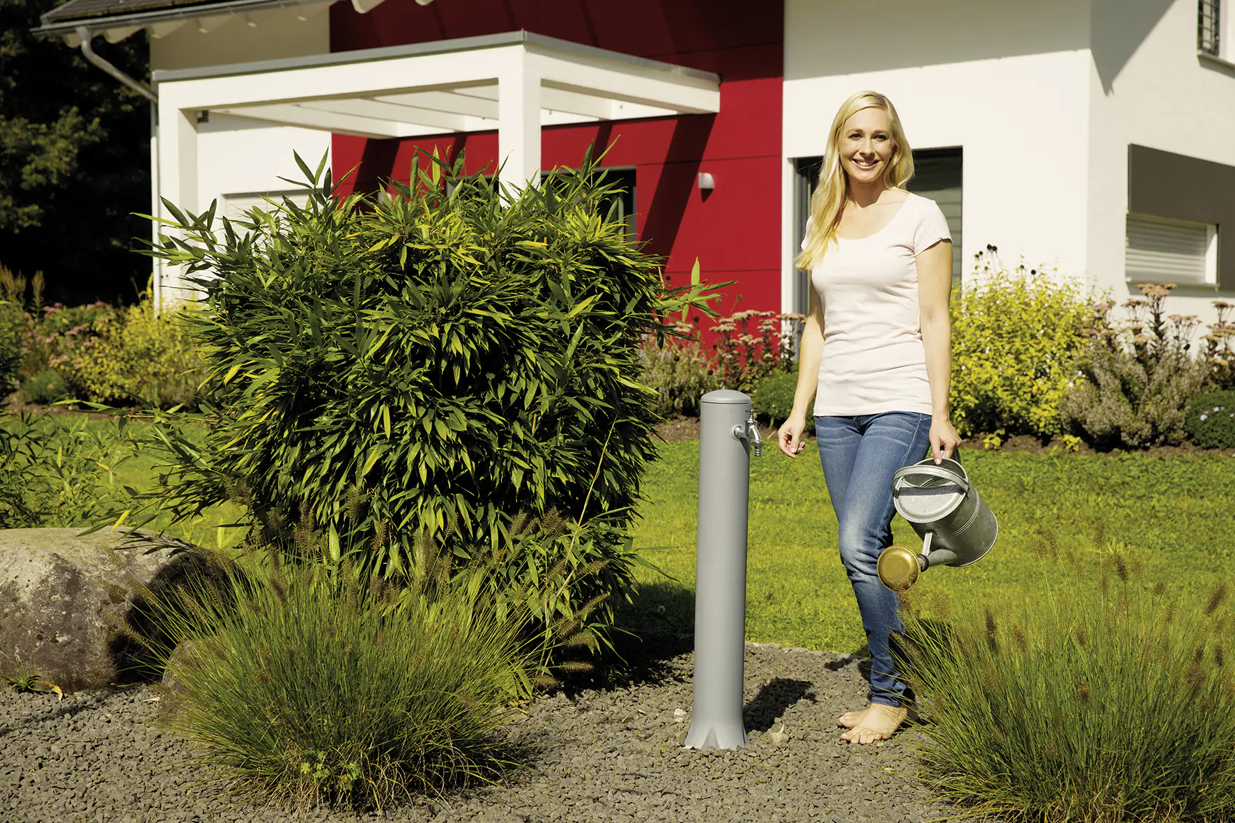 4023122154471_1067416 Garantia Wasserzapfsäule Rondo Ø 12,5 cm x 90 cm