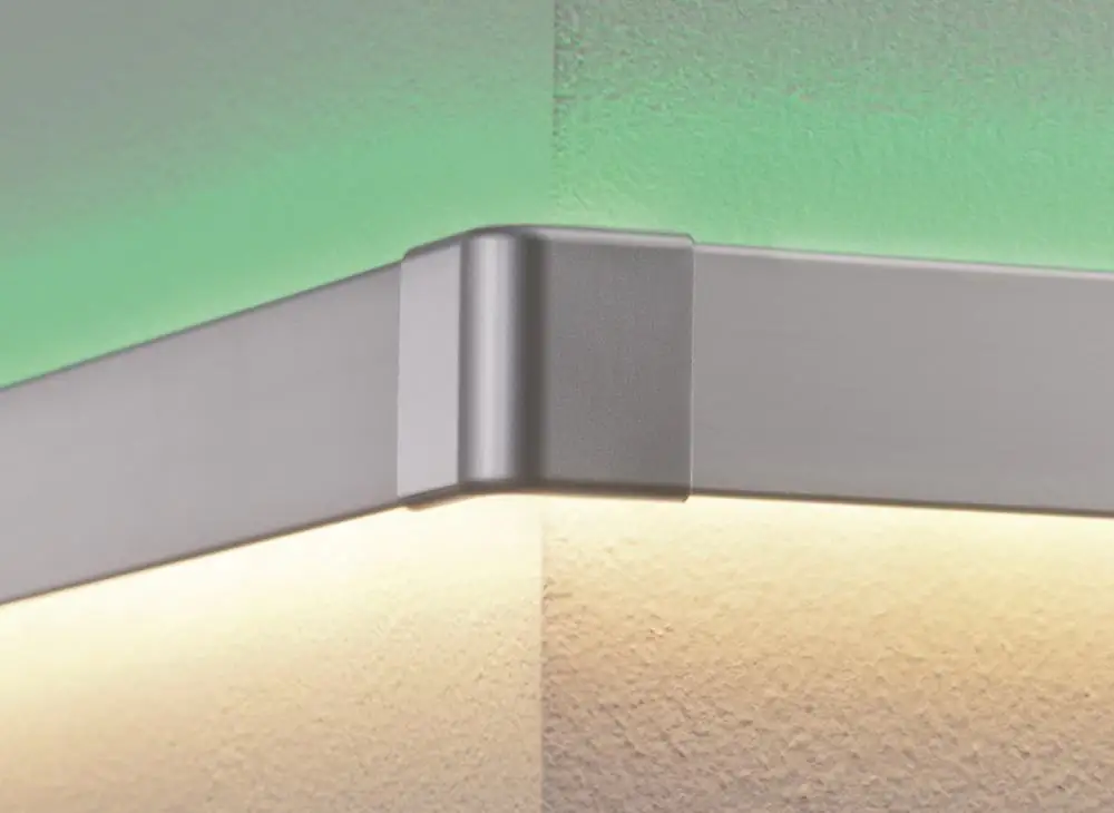 Paulmann Duo Profil End Cap 2er Packung Alu matt