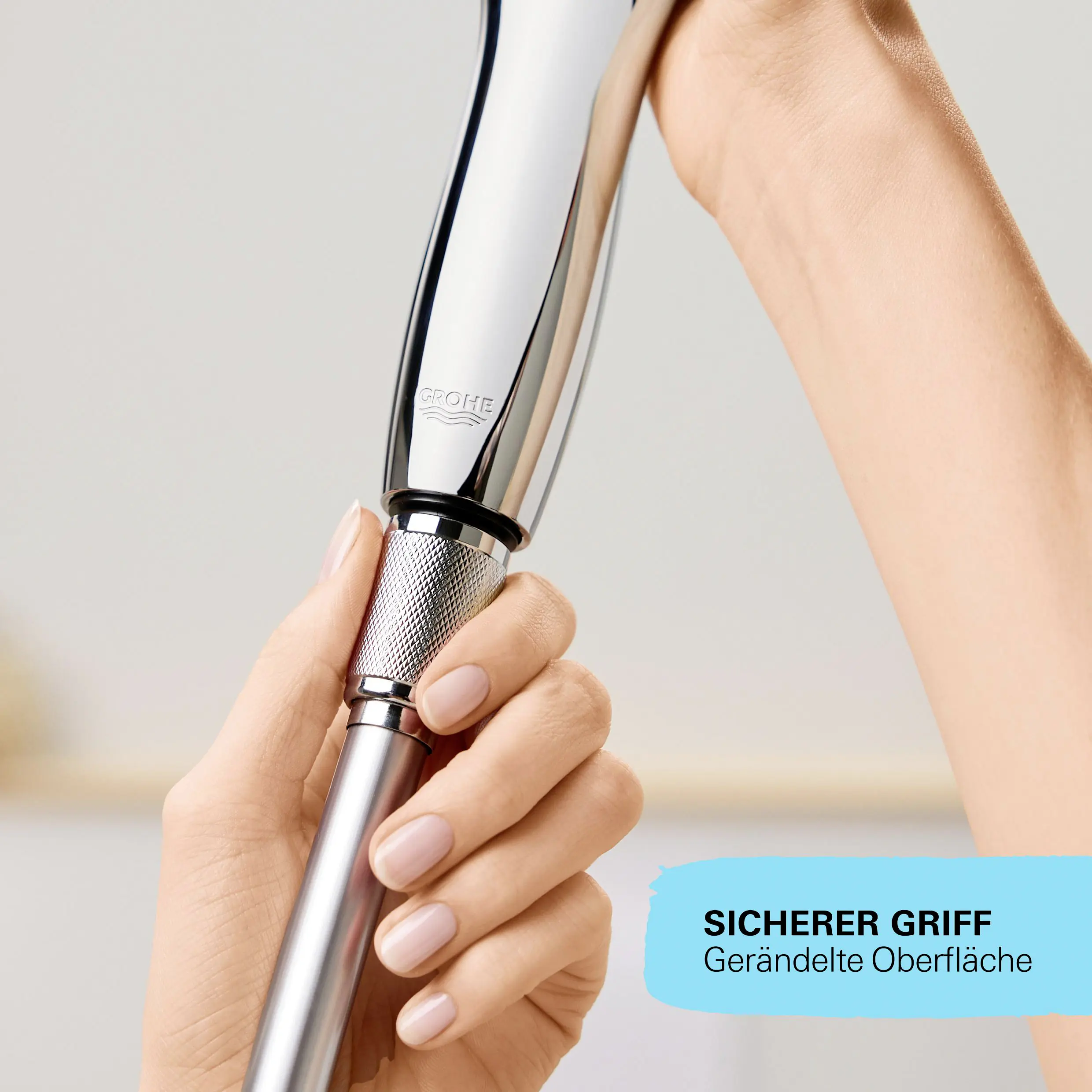 Grohe Brauseschlauch VitalioFlex Comfort, 0,5 Zoll, 175 cm, verchromt