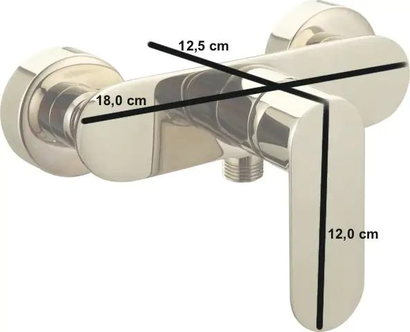 Primaster Duscharmatur Prag schwarz matt