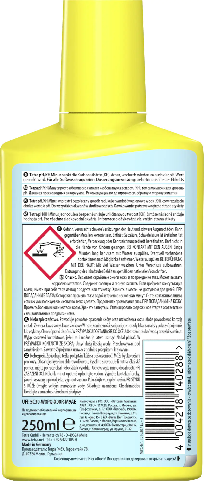 Tetra pH-KH Minus 250 ml