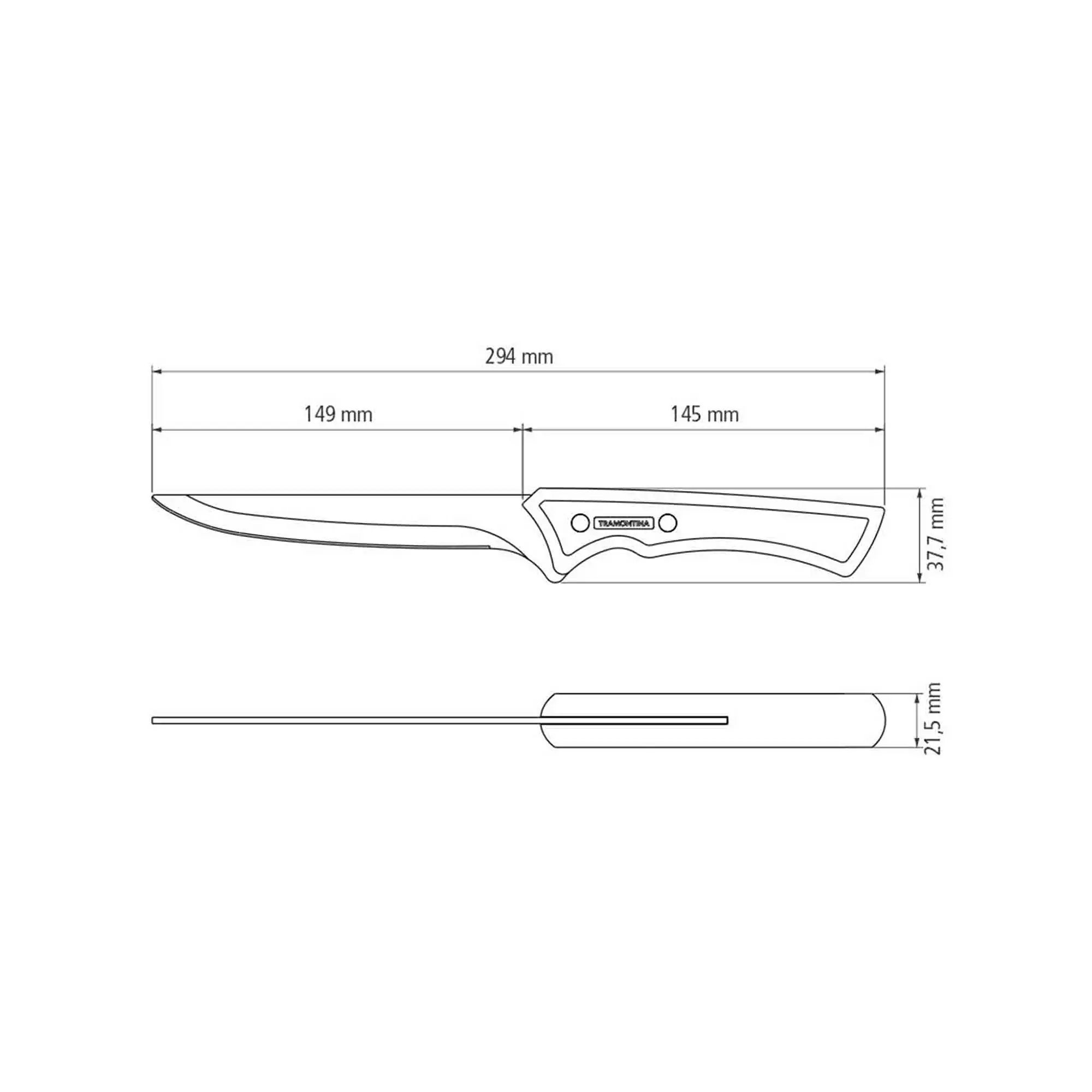 Tramontina Churrasco Ausbeinmesser 30 cm schwarz