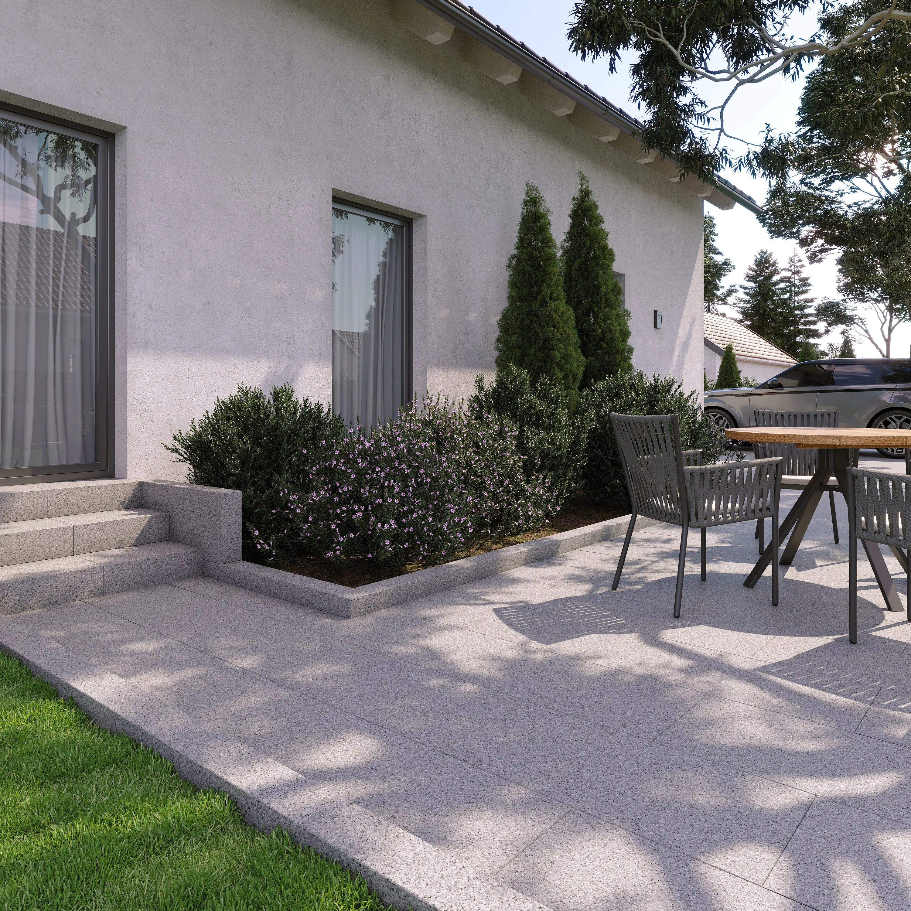 Palisade Granit 10 x 10 x 70 cm grau Palisade Granit 10 x 10 x 70 cm grau