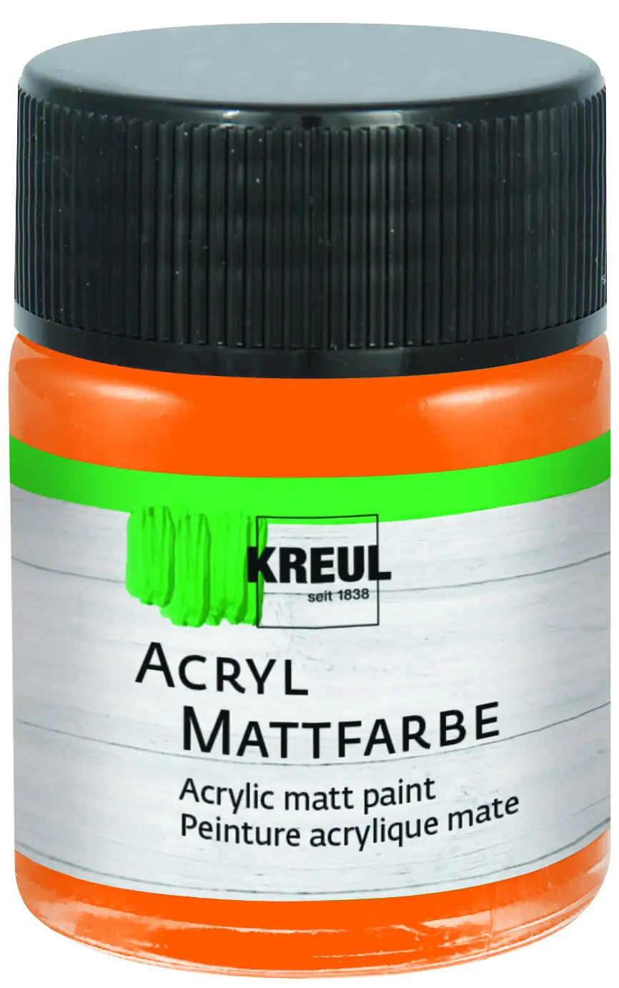 Kreul Acryl Mattfarbe orange 50 ml