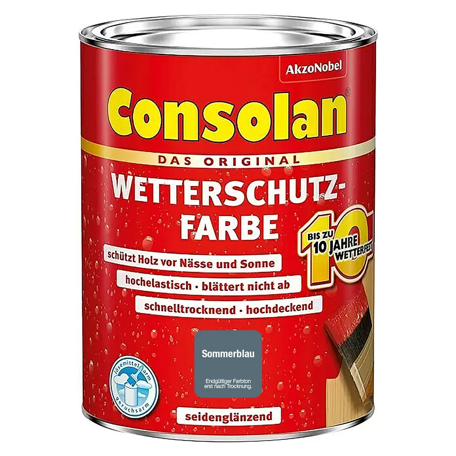 Consolan Wetterschutzfarbe 750 ml sommerblau Consolan Wetterschutzfarbe 750 ml sommerblau
