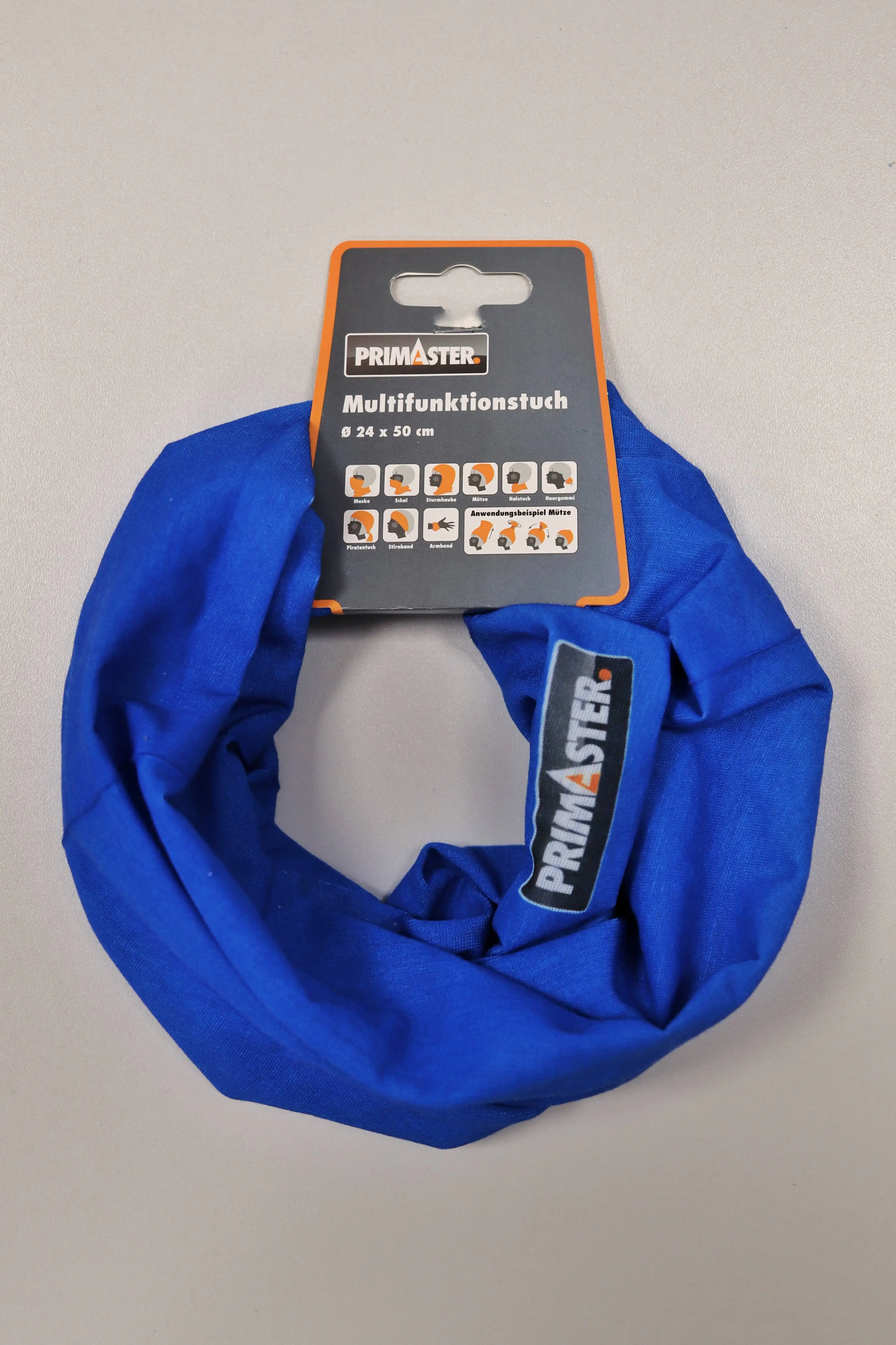 4333692734578 Primaster Multifunktionstuch 24x50 cm, blau
