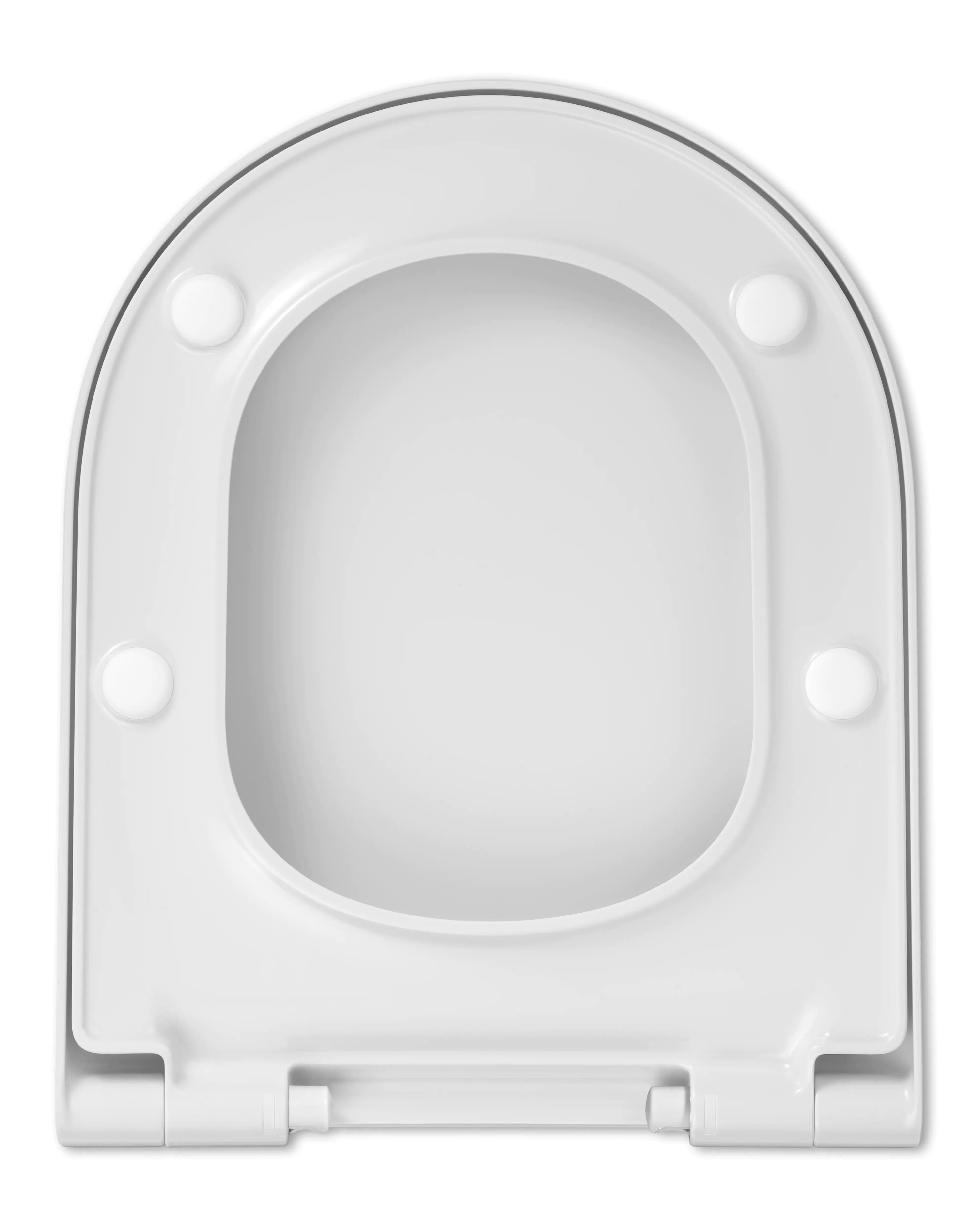 Primaster WC-Sitz mit Absenkautomatik D-Form weiß