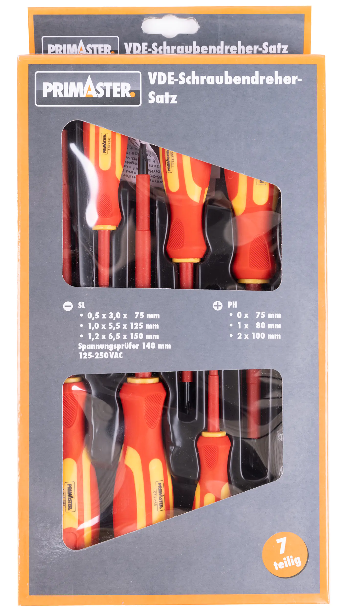 Primaster VDE-Schraubendreher-Set inkl. Spannungsprüfer 7-teilig Primaster VDE-Schraubendreher-Set inkl. Spannungsprüfer 7-teilig